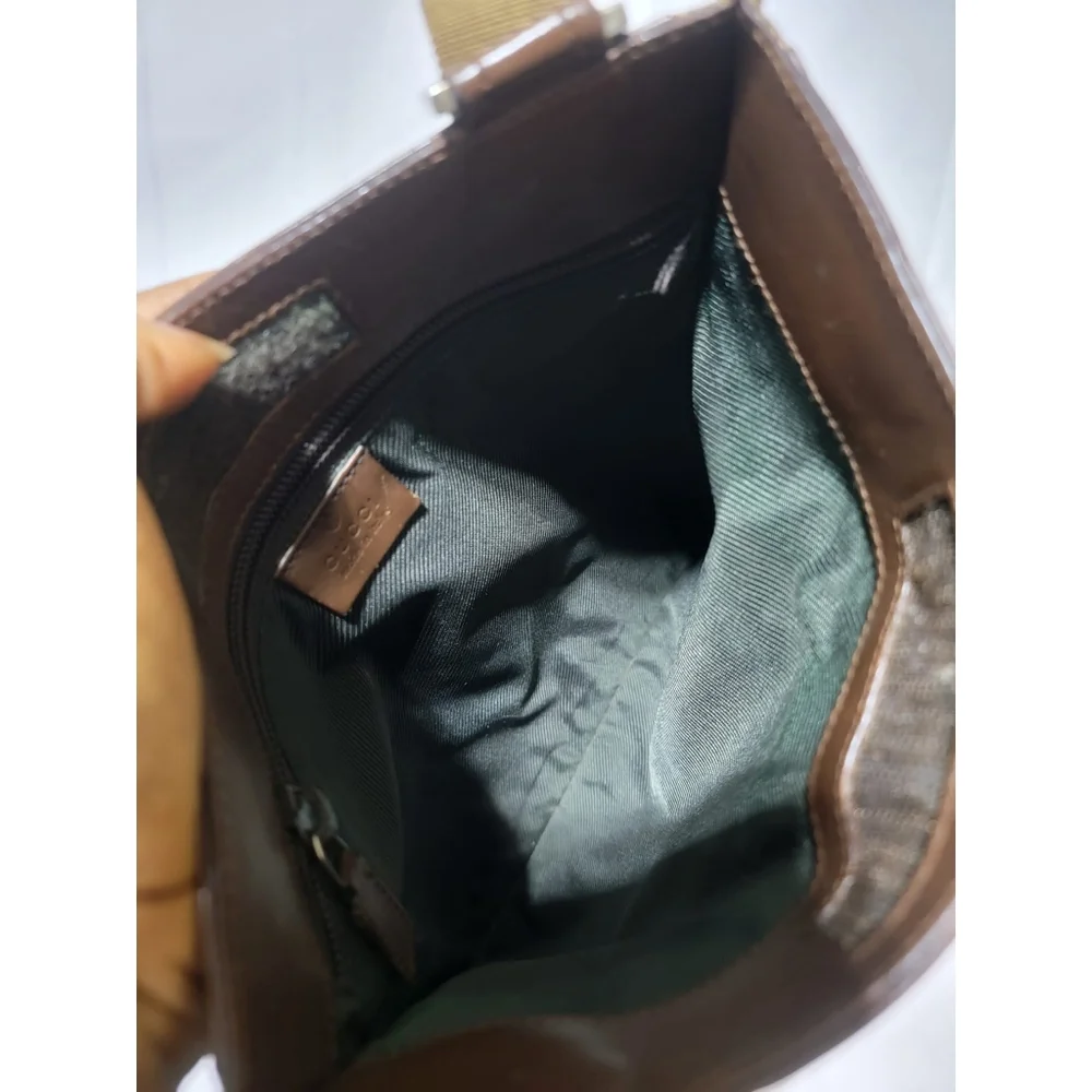GUCCI GG CANVAS Flat SMALL MESSENGER CROSSBODY BAG